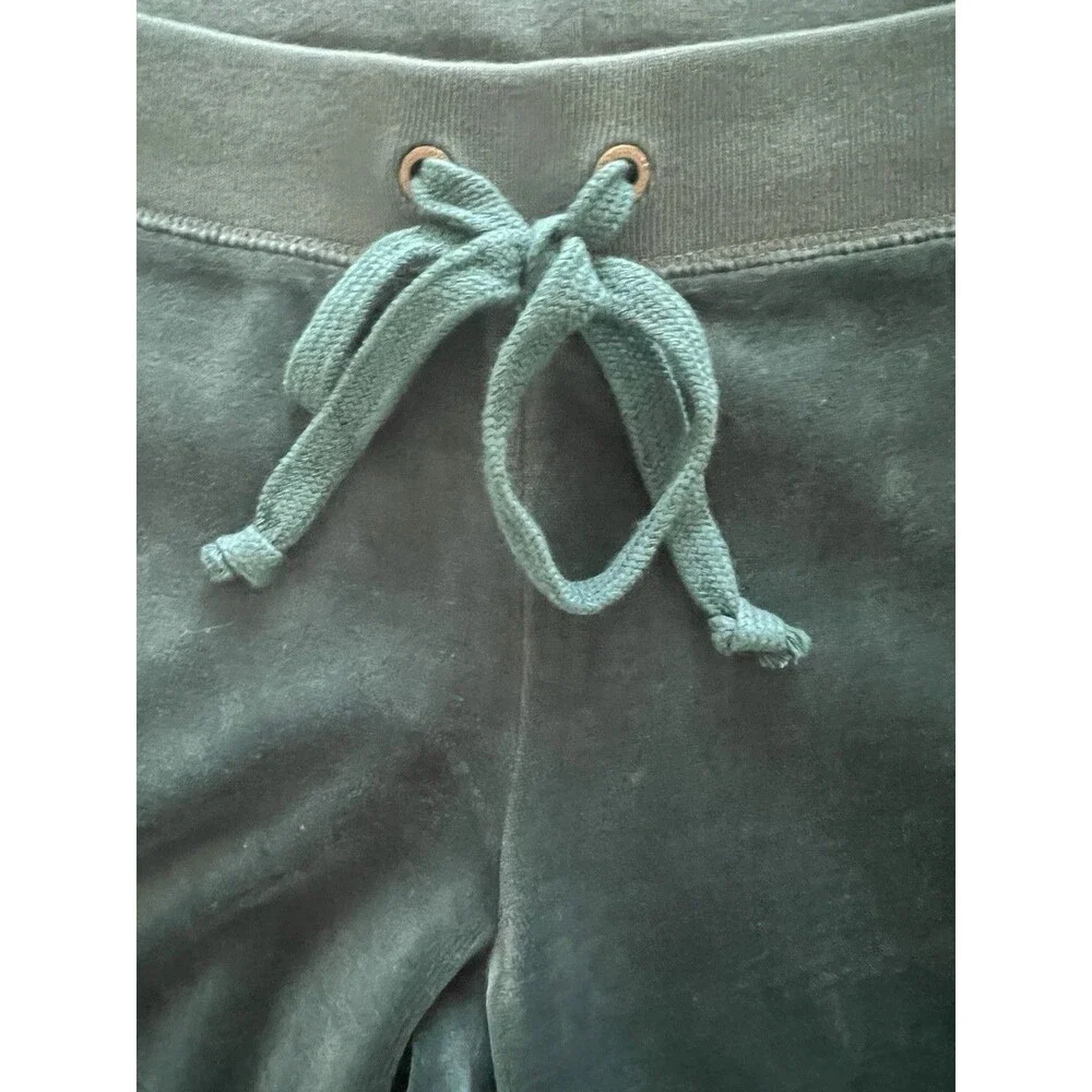Juicy Couture Sweatpants Womens L Velour Drawstring Track Pants 2000s Bling New